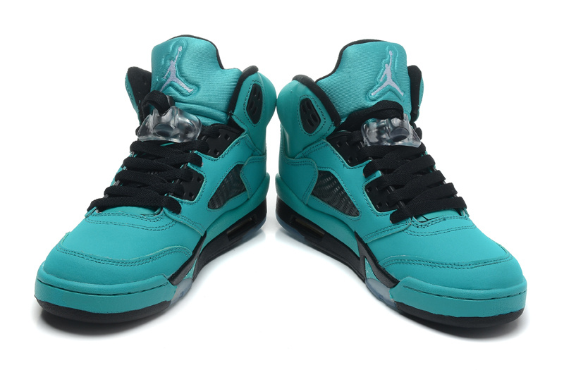Air Jordan 5 Women Shoes Blue/Black Online